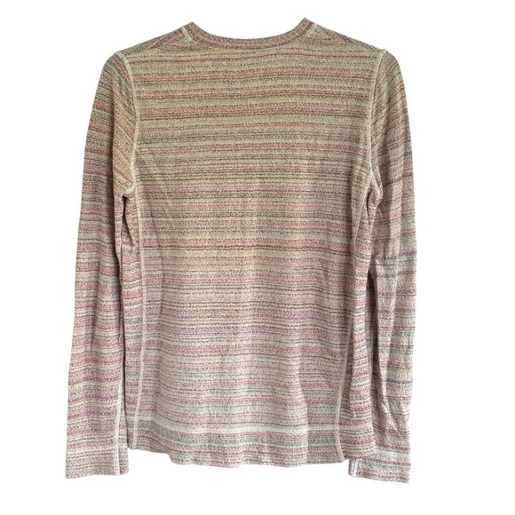 Norse Projects Womens Top Size XS Pink Blue Green Striped Long Sleeve - Picture 8 of 8